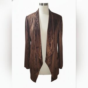 Rock N Roll Denim Brown Velvet Women's Jacket